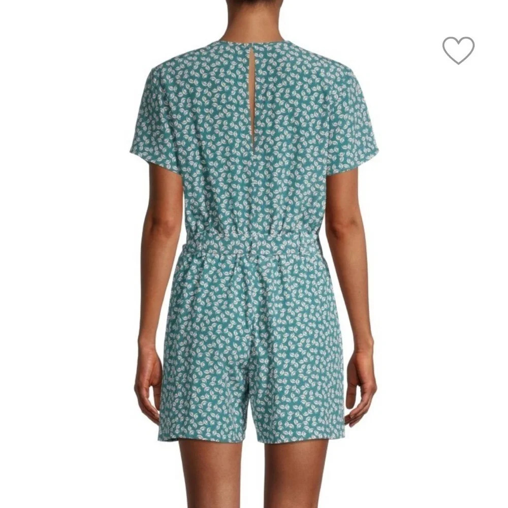 Rails Sophia Lotus Printed Buttons Summer Romper - image 2